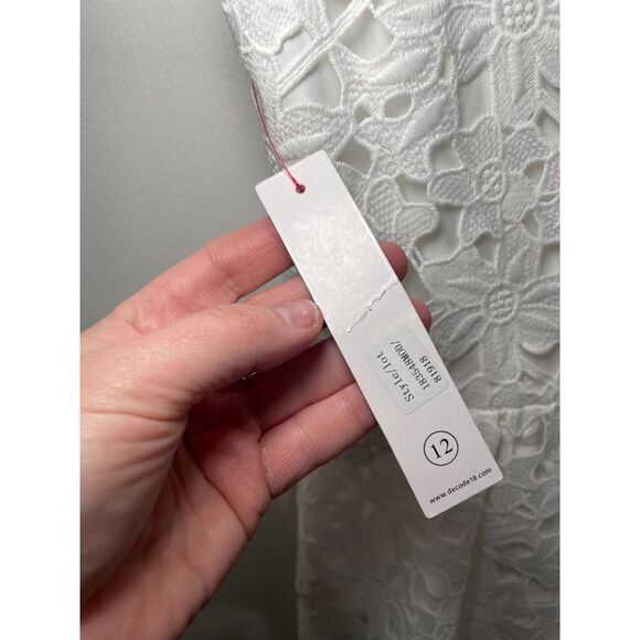 NWT Size 12 Decode 1.8 Floral Lace Watercolor Dress Wedding‎ Dance - Picture 8 of 8